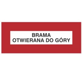 Znak brama otwierana do góry (231-26)