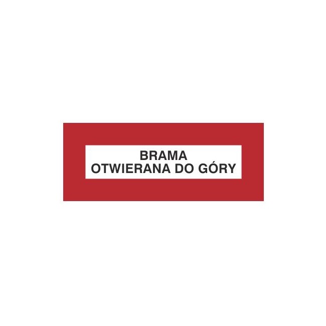 Znak brama otwierana do góry (231-26)