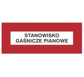 Znak stanowisko gaśnicze pianowe (231-32)