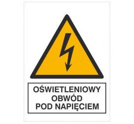 Znak oświetleniowy obwód pod napięciem (330-07)