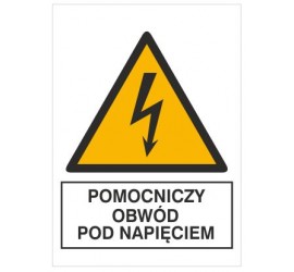 Znak pomocniczy obwód pod napięciem (330-08)