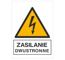 Znak zasilanie dwustronne (330-14)