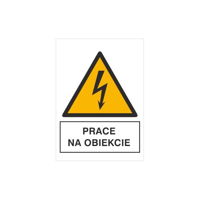 Znak prace na obiekcie (330-15)