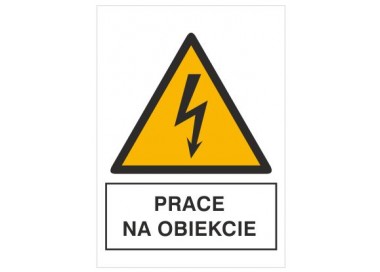 Znak prace na obiekcie (330-15)