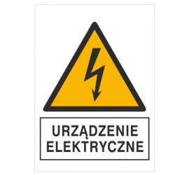 Znak urządzenie elektryczne...