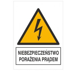 Znak niebezpieczeństwo porażenia prądem (330-24)