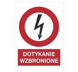 Znak dotykanie wzbronione (630-10)