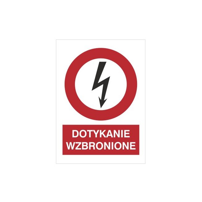 Znak dotykanie wzbronione (630-10)