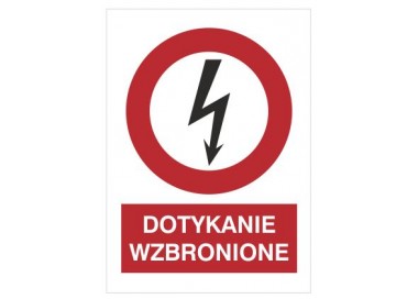 Znak dotykanie wzbronione (630-10)