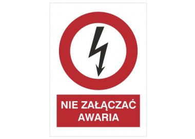 Znak nie załączać. Awaria (630-15)