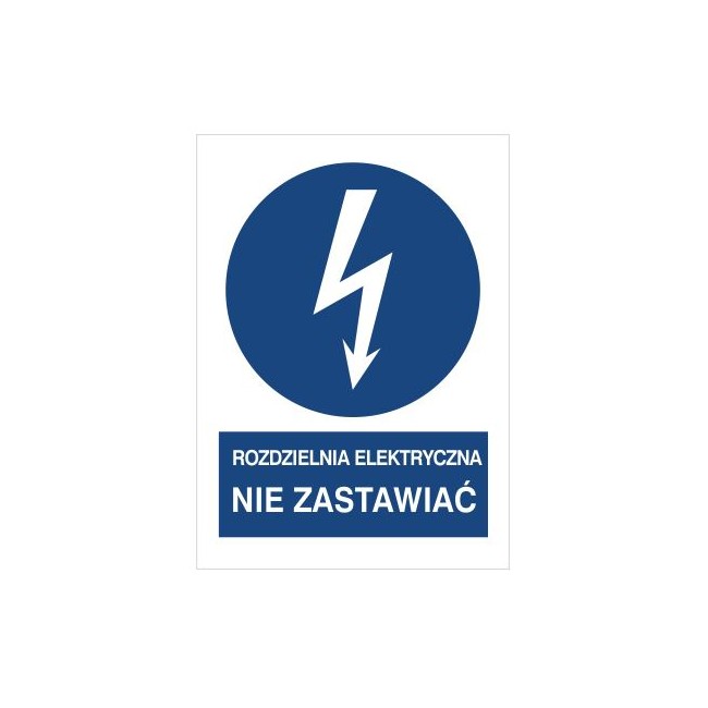 Znak rozdzielnia elektryczna. Nie zastawiać (430-17)