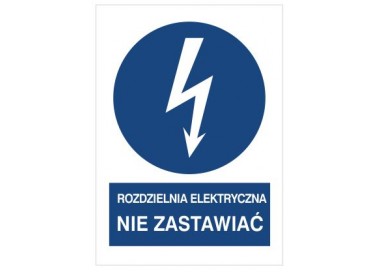 Znak rozdzielnia elektryczna. Nie zastawiać (430-17)