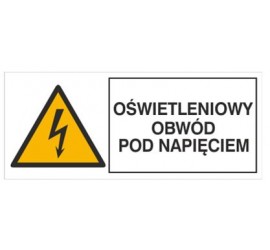 Znak oświetleniowy obwód pod napięciem (330-07)