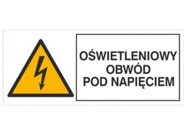 Znak oświetleniowy obwód pod napięciem (330-07)