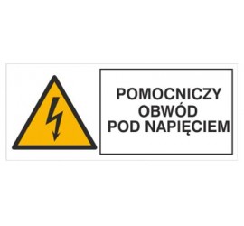 Znak pomocniczy obwód pod napięciem (330-08)