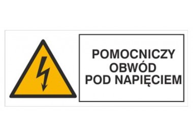 Znak pomocniczy obwód pod napięciem (330-08)