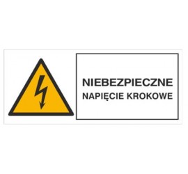 Znak niebezpieczne napięcie krokowe (330-12)