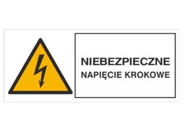 Znak niebezpieczne napięcie krokowe (330-12)