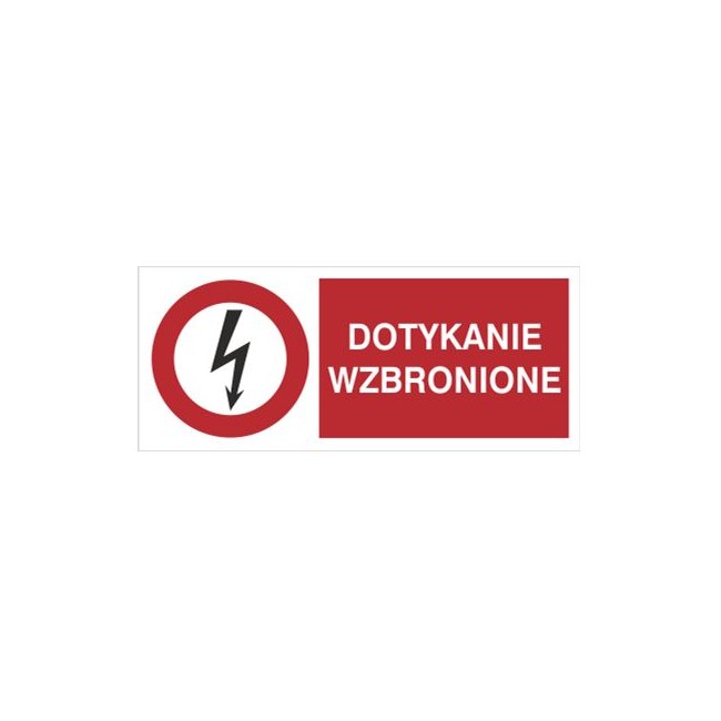 Znak dotykanie wzbronione (630-10)