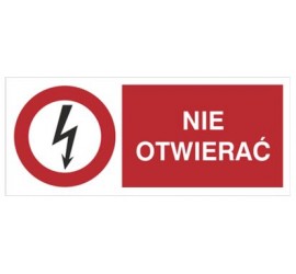 Znak nie otwierać (630-14)