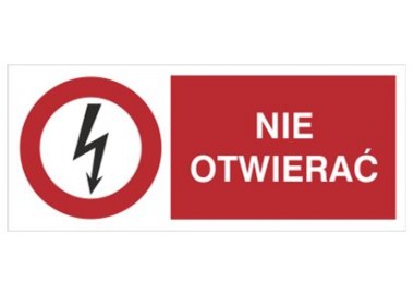 Znak nie otwierać (630-14)