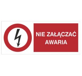 Znak nie załączać. Awaria (630-15)