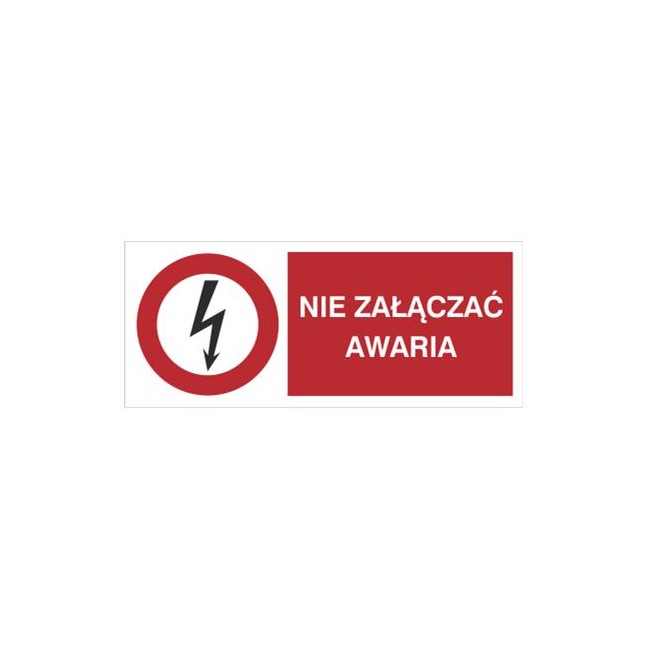 Znak nie załączać. Awaria (630-15)