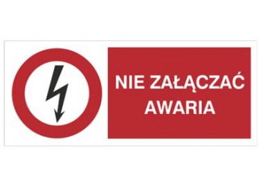 Znak nie załączać. Awaria (630-15)