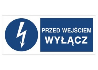 Znak przed wyjściem wyłącz (430-03)