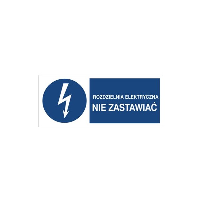 Znak rozdzielnia elektryczna. Nie zastawiać (430-17)