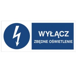 Znak wyłącz zbędne oświetlenie (430-18)