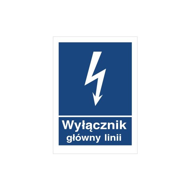 Znak wyłącznik główny linii (530-02)