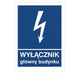 Znak wyłącznik główny budynku (530-04)