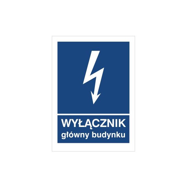 Znak wyłącznik główny budynku (530-04)