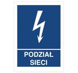 Znak podział sieci (530-11)