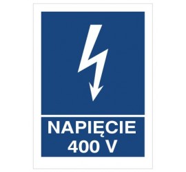 Znak napięcie 400V (530-13)