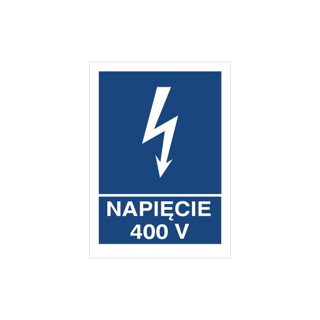 Znak napięcie 400V (530-13)