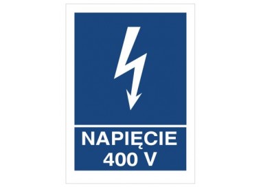 Znak napięcie 400V (530-13)