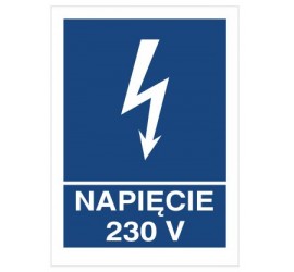 Znak napięcie 230V (530-14)