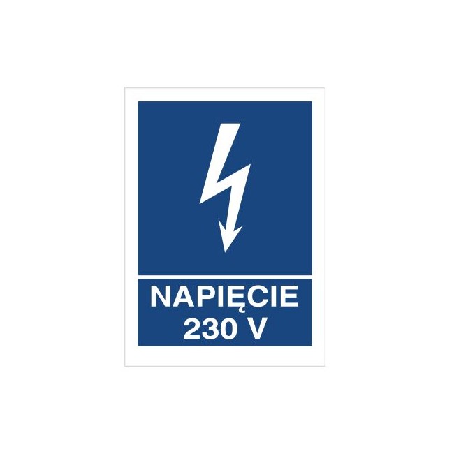 Znak napięcie 230V (530-14)