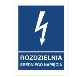 Znak rozdzielnia średniego napięcia (530-19)