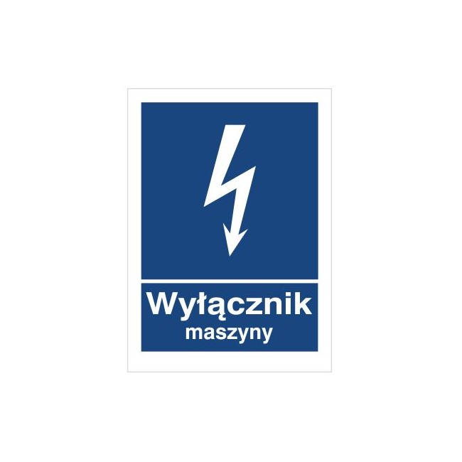 Znak wyłącznik maszyny (530-20)