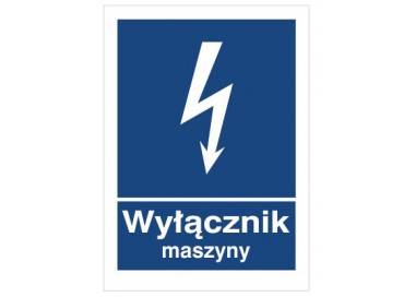 Znak wyłącznik maszyny (530-20)