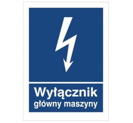 Znak wyłącznik główny maszyny (530-21)