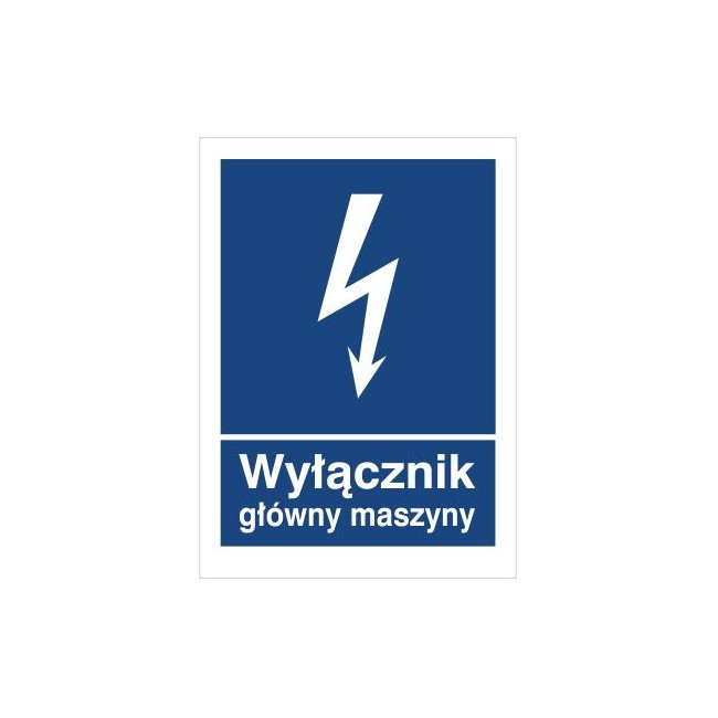 Znak wyłącznik główny maszyny (530-21)