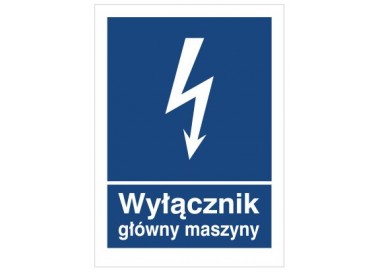 Znak wyłącznik główny maszyny (530-21)