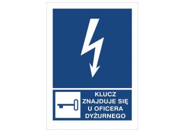 Znak klucz znajduje się u oficera dyżurnego (530-23)