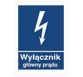 Znak wyłącznik główny prądu (530-29)