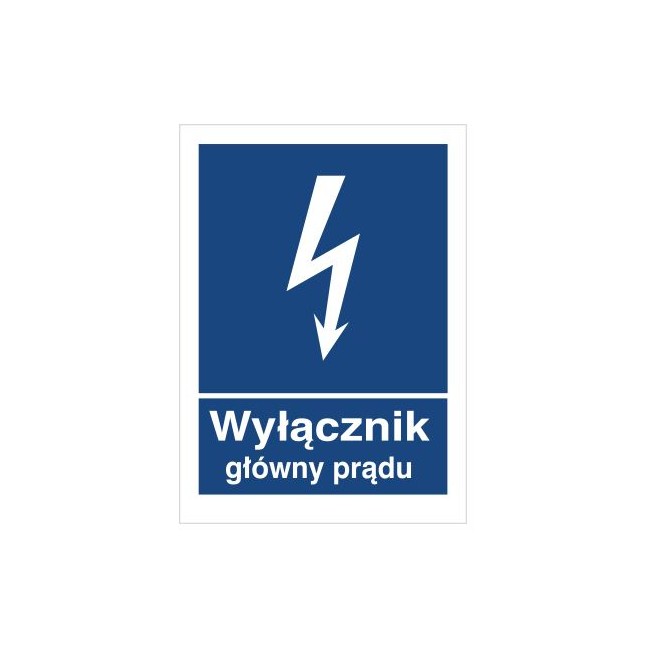 Znak wyłącznik główny prądu (530-29)