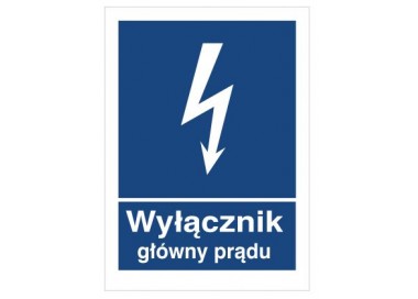 Znak wyłącznik główny prądu (530-29)